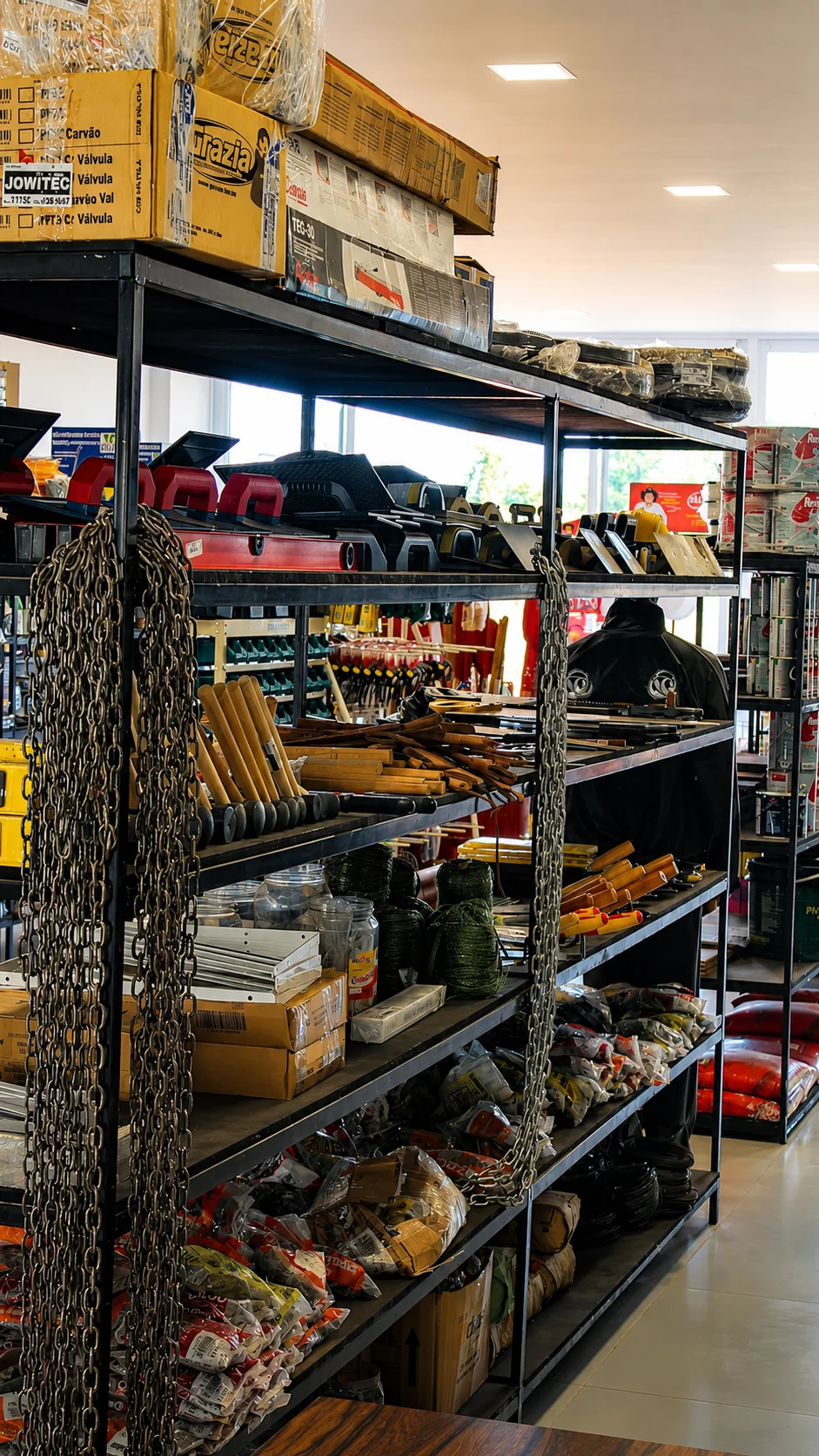 Foto 1 da estrutura, produtos e estoque da Nogueira Materiais de Construção em Sinop MT